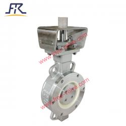 Pneumatic Regulating Control  SS304 body Ceramic Butterfly Valve for pulp &amp; paper industry