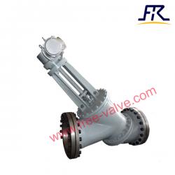 JIS10K Aluminum Oxide slurry  Y type Angle Pattern Slurry Valve for alumina slurry Special valve