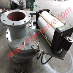 Pneumatic tungsten carbide  Rotary Double Disc Gate Valve FRXZ644Y