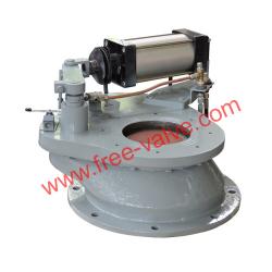 Pneumatic operating tungsten carbide  disc rotary feeding Gate Valves for fly ash system