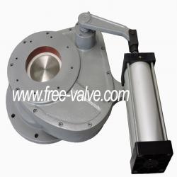 Anti wear ceramic rotary gate valve for EP system in coal power station