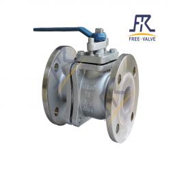 2PC Carbon Steel Wcb Fluorine Lining Flanged  Ball Valve,Flange Type Fluorine Lining Ball Valve