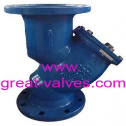  BS y strainer flanged ends