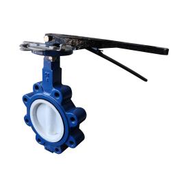 PTFE lined lug butterfly valve 