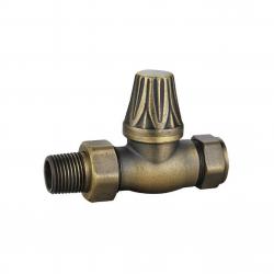 JD-217 Antique Brass Manual Throttle Cast Iron Traditional Radiator Valves