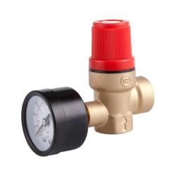 JD-AQF003 Brass Safety Relief Valve with Gauge