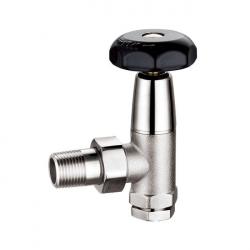 230-J Angled Manual Chrome Traditional Radiator Valve