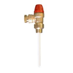 Temperature and pressure relief valve