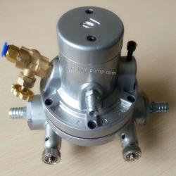 Single way pneumatic diaphragm ink pump