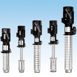 Immmersible vertical multistage centrifugal pump for machine coolant 