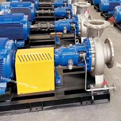 horizontal centrifugal chemical process pump single stage end suction