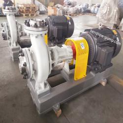 hot oil circulating pump for thermal fluids heating system