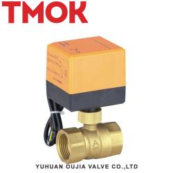 Brass electric ball valve