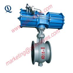 Pneumatic segment ball valve for dust collection system in iron and steel industry   