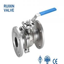 Stainless steel ball valve flange end with ISO5211 Mount pad