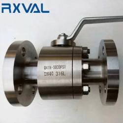 F316L Ball Valve Flange End with Hand Operation 5000PSI