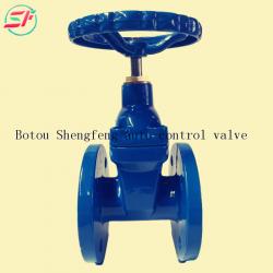 Shengfeng brand high quality DIN F4 GGG50 DN100 ductile iron gate valve