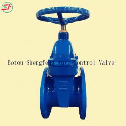 DN150 PN16 BRASS NUT IRON GATE VALVE With Electrostatic spraying