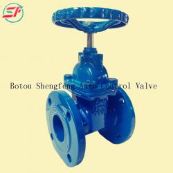 DIN3202 F4 cast iron resilient seated gate valve