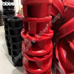 rubber slurry pumps wetted spare parts, polyurethane spares for AH tailings pumps