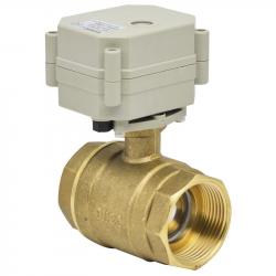 Brass NPT/BSP 1 1/4'' CR201 DC12V/24V Motorized ball valve