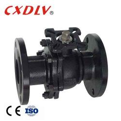 DN65 Pneuamtic Actuator WCB Casting Steel Ball Valve With Mounting Pad