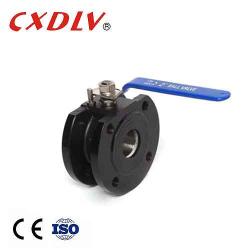 WCB Carbon Steel Wafer Thin Flanged Ball Valve with Stainless Steel Handle