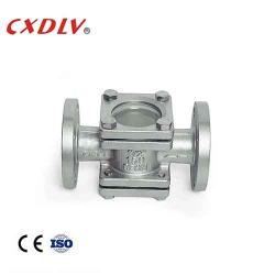 DIN Double Borosilicate Window Visual Flow Indicator Sight Glass Valve