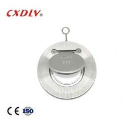 Durable Single Swing Spring Wafer Check Valve Stainless Steel CF8 PN16 Metal Seat