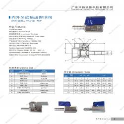 MINi ballvalve-M/F