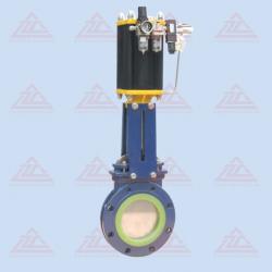 PU lined knife gate valve